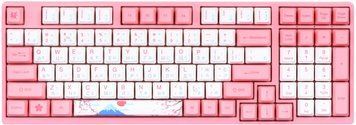 Akko Клавіатура механічна 3098B World Tour-Tokyo R2 98Key, TTC Golden Red, BT/WL/USB-A, Hot-swappable, EN/UKR, RGB, Рожевий