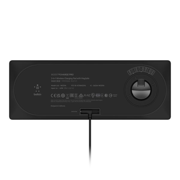 Belkin Беспроводное зарядное устройство 3in1 MagSafe PRO Black