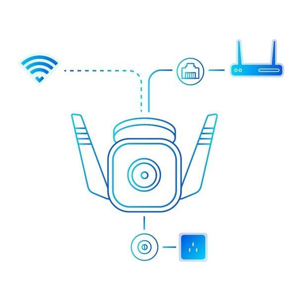 TP-Link IP-Камера Tapo TC65 3MP N300 1xFE microSD outdoor