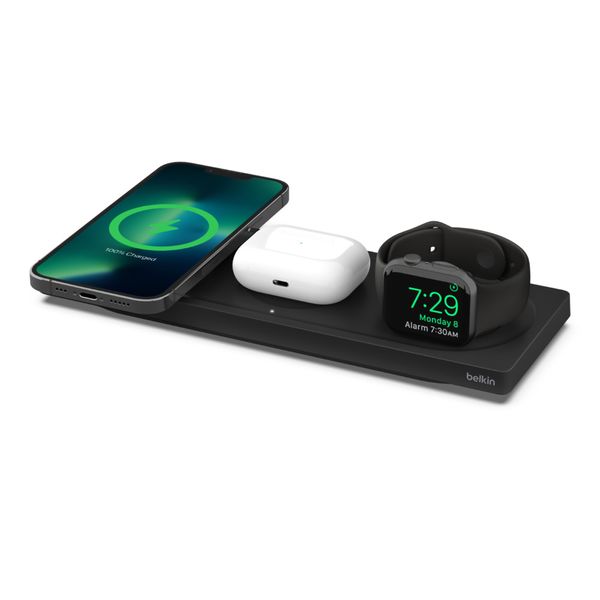 Belkin Зарядний пристрій бездротовий 3в1 MagSafe PRO iPhone/Watch/AirPods, чорний