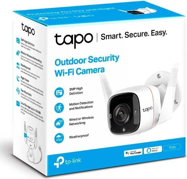 TP-Link IP-Камера Tapo TC65 3MP N300 1xFE microSD outdoor
