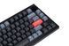 Keychron Клавиатура V1 84 Key QMK Gateron G PRO Blue Hot-Swap RGB Knob Carbon Black