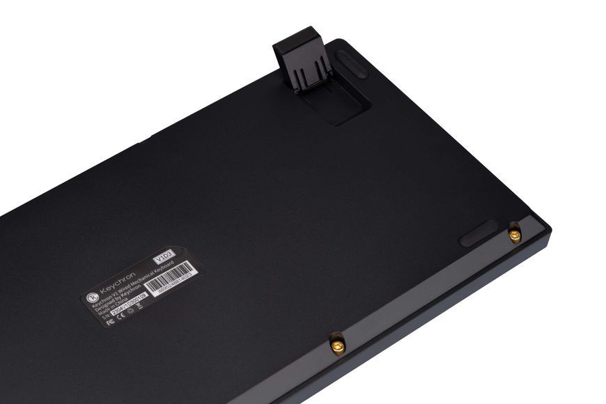 Keychron Клавиатура V1 84 Key QMK Gateron G PRO Blue Hot-Swap RGB Knob Carbon Black