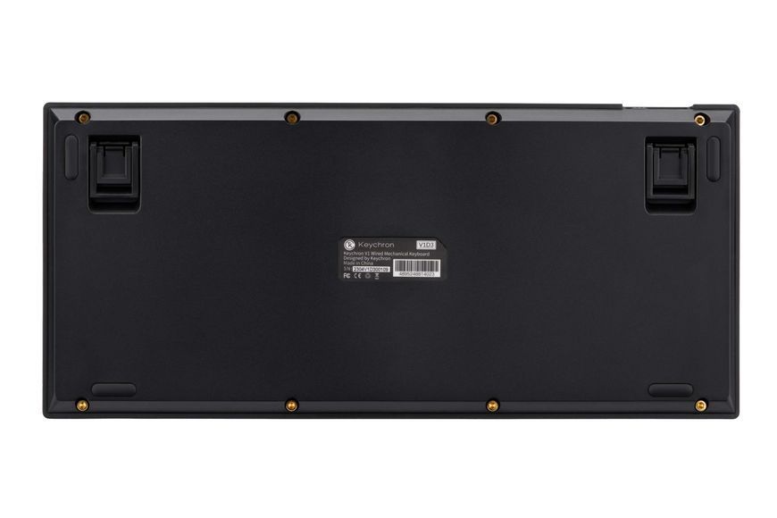 Keychron Клавиатура V1 84 Key QMK Gateron G PRO Blue Hot-Swap RGB Knob Carbon Black