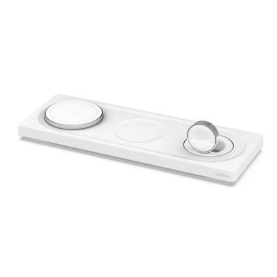 Belkin Зарядний пристрій бездротовий 3в1 MagSafe PRO iPhone/Watch/AirPods, білий
