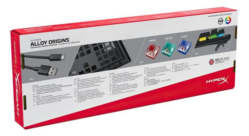 HyperX Клавіатура ігрова Alloy Origins