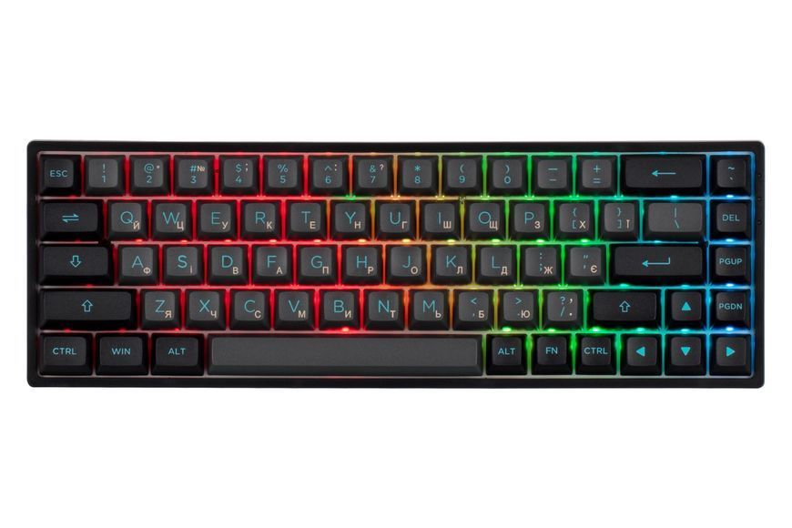 Akko Клавіатура 3068B Plus Black&Cyan CS Jelly Pink RGB