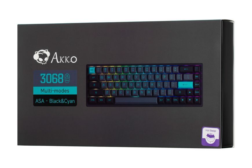 Akko Клавіатура 3068B Plus Black&Cyan CS Jelly Pink RGB