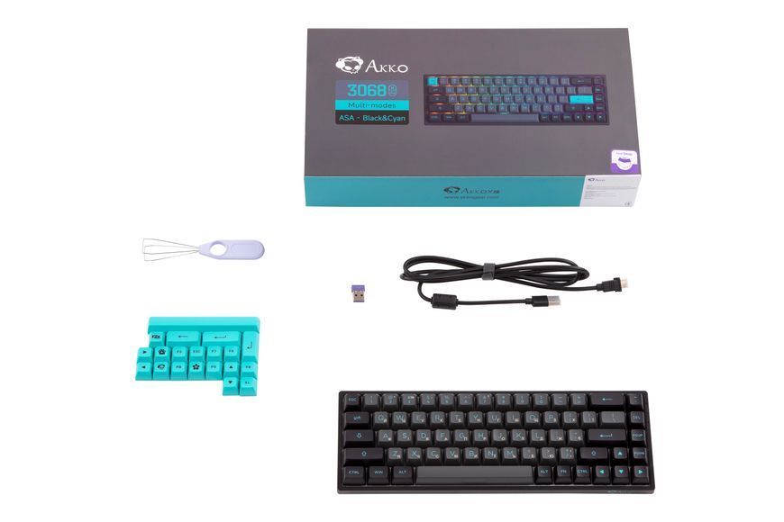 Akko Клавіатура 3068B Plus Black&Cyan CS Jelly Pink RGB