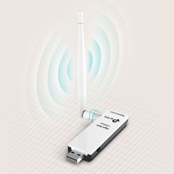 TP-Link WiFi-адаптер TL-WN722N N150 USB2.0 ext. ant