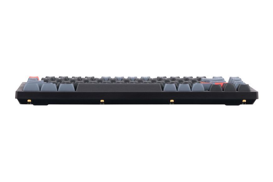 Keychron Клавиатура V1 84Key, Gateron G Pro Blue, Hot-Swap, QMK, USB-A, EN/UKR, RGB, Carbon Black