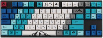 Varmilo Клавіатура механічна VEM87 Summit R1 87Key, EC V2 Sakura, USB-A, EN/UKR, White Led, Синій