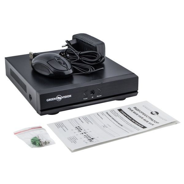 Гібридний відеореєстратор 4-канальний 2.4MP GHD GreenVision GV-A-S032/04 1080N