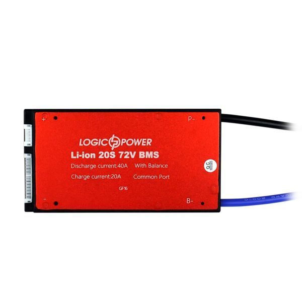 BMS плата LP Li-ion 72V 20S Dis 40A Ch 20A