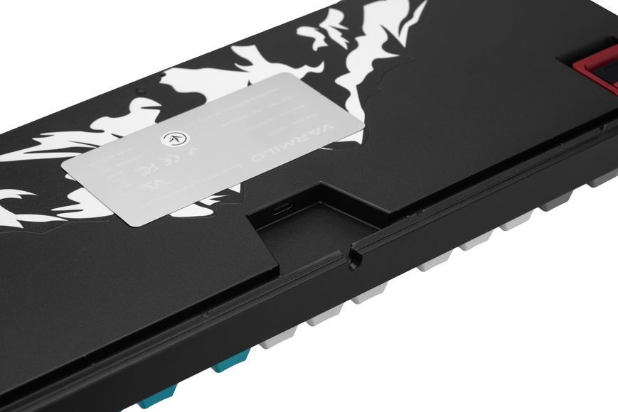 Varmilo Клавиатура механическая VEM87 Summit R1 87Key, EC V2 Sakura, USB-A, EN/UKR, White Led, Синий