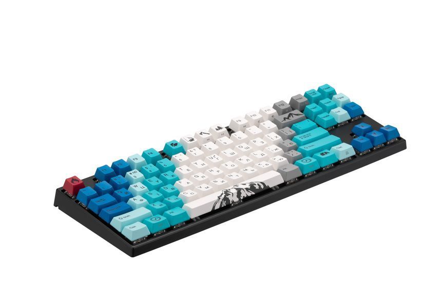 Varmilo Клавиатура механическая VEM87 Summit R1 87Key, EC V2 Sakura, USB-A, EN/UKR, White Led, Синий
