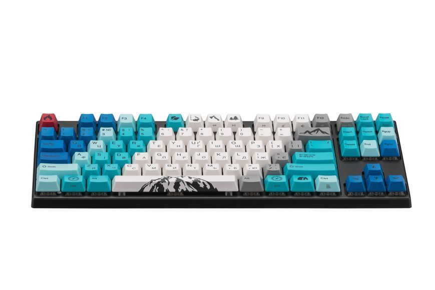 Varmilo Клавиатура механическая VEM87 Summit R1 87Key, EC V2 Sakura, USB-A, EN/UKR, White Led, Синий