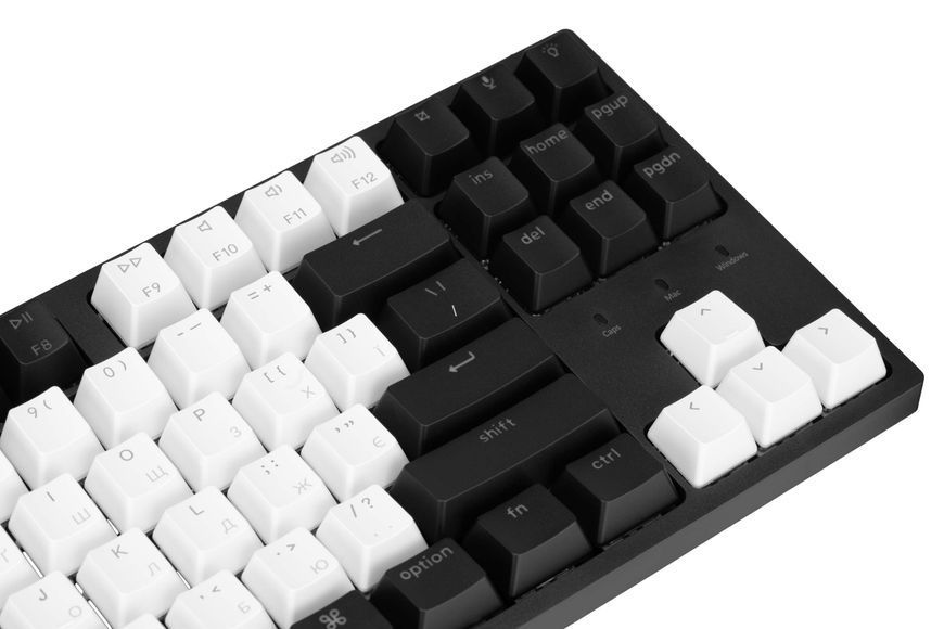 Keychron Клавіатура механічна C1 87Key, Gateron Brown, USB-A, EN/UKR, RGB, Black