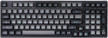 Akko Клавіатура механічна 3098N Black&Cyan 98Key, TTC Flame, BT/WL/USB-A, Hot-swappable, EN/UKR, RGB, Чорний