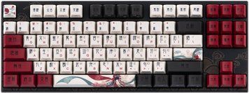 Varmilo Клавіатура механічна VEM87 Beijing Opera 87Key, EC V2 Ivy, USB-A, EN/UKR, White Led, Чорний