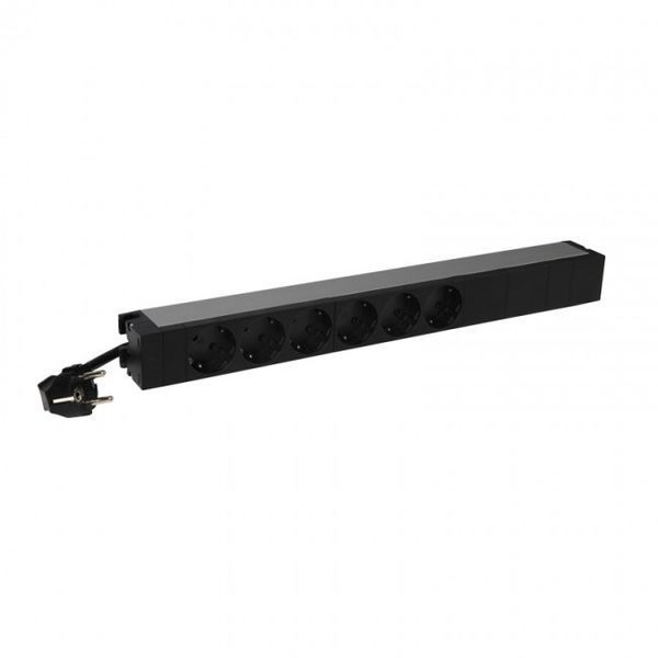 Legrand PDU 6 розеток 2К+3 немецкий стандарт- шнур питания 3м, 19'', 16А 646806 фото