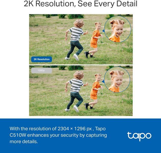 TP-Link IP-Камера Tapo C510W 3MP N300 зовнішня поворотна