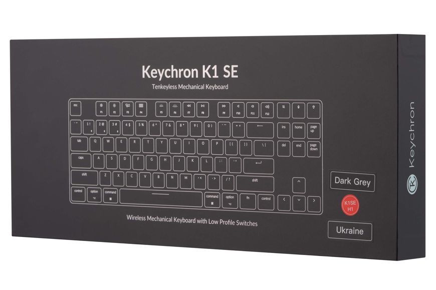 Keychron Клавіатура K1SE 87 Key Gateron Brown RGB WL UA Black