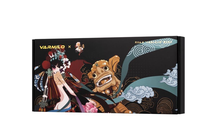 Varmilo Клавіатура механічна VEM87 Beijing Opera 87Key, EC V2 Ivy, USB-A, EN/UKR, White Led, Чорний