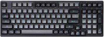 Akko Клавіатура механічна 3098N Black&Cyan 98Key, TTC Honey, BT/WL/USB-A, Hot-swappable, EN/UKR, RGB, Чорний