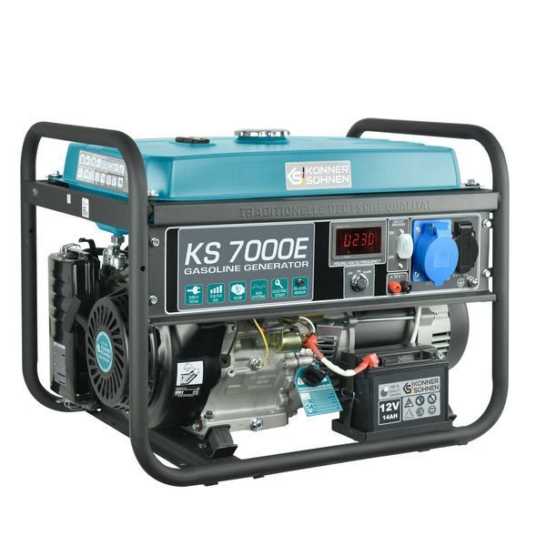K&ouml;nner & S&ouml;hnen Бензиновый генератор KS 7000E, 230В, 5.5кВт, электростартер, 76.2кг