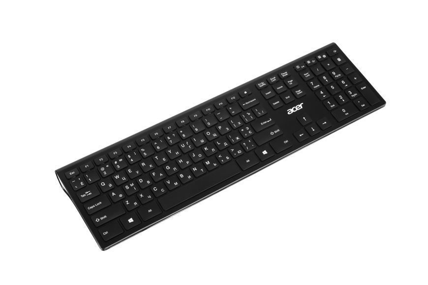 Acer Клавиатура OKR020, 109key, WL, EN/UKR/RU, чёрный