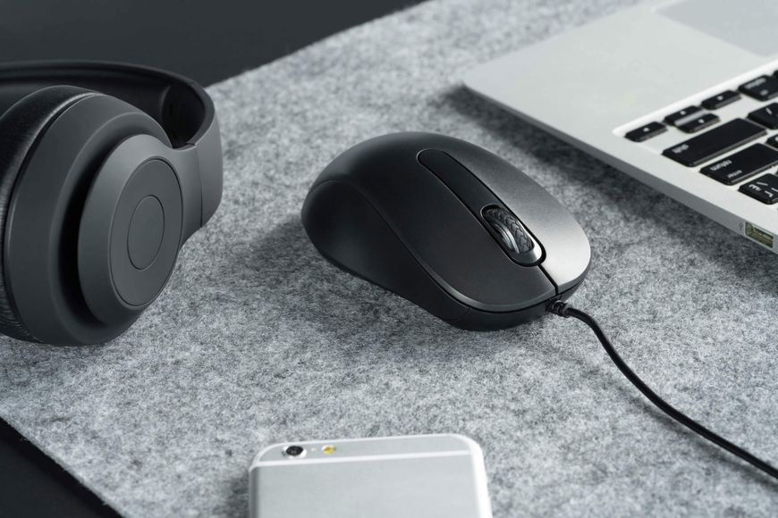 Миша 2E MF160, USB-A, чорний 2E-MF160UB фото