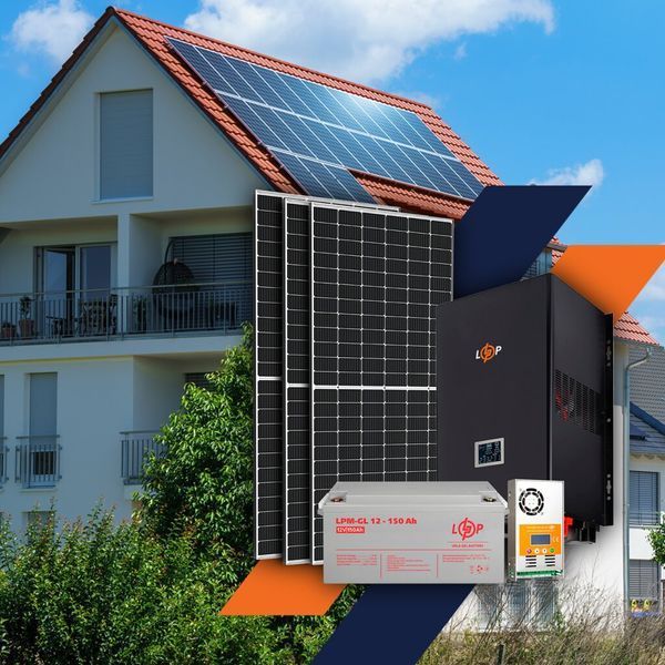 Солнечная электростанция (СЭС) 2.5kW АКБ 3.6kWh (гель) 150 Ah Стандарт