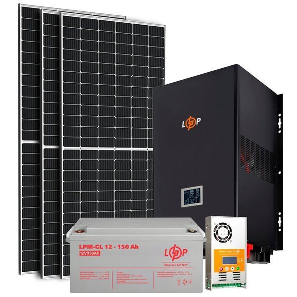 Солнечная электростанция (СЭС) 2.5kW АКБ 3.6kWh (гель) 150 Ah Стандарт
