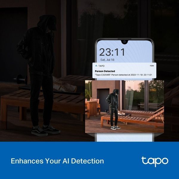 TP-Link IP-Камера Tapo C325WB 4MP N300 microSD внешняя ColorPro