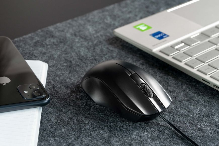 Миша 2E MF150, USB-A, чорний 2E-MF150UB фото
