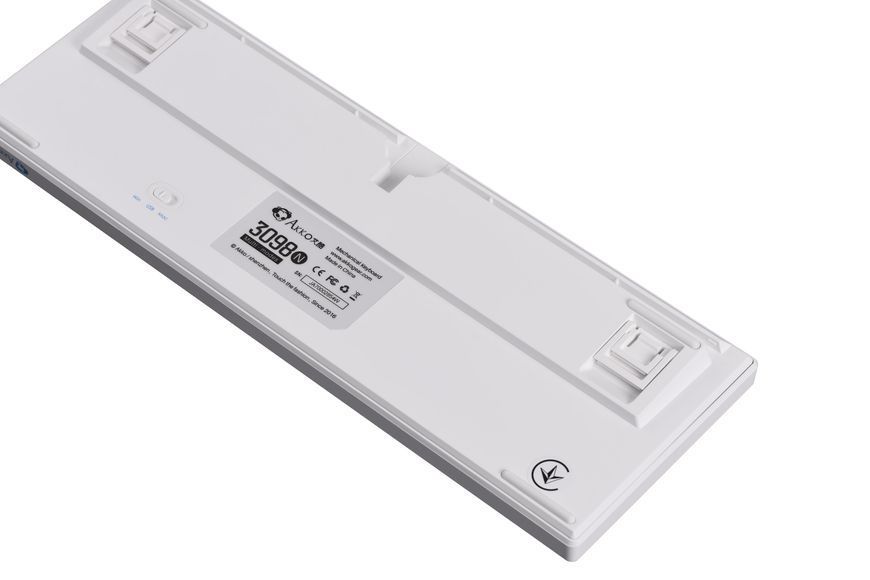Akko Клавиатура механическая 3098N Blue&white 98Key, TTC Honey, BT/WL/USB-A, Hot-swappable, EN/UKR, RGB, Белый