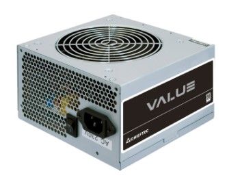 Chieftec Блок живлення Value (400W), >80%, 80+ White(230V Only), 120мм, 1xMB 24pin(20+4), 1xCPU 8pin(4+4), 2xMolex, 3xSATA, 1xPCIe 8pin(6+2), Bulk