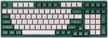 Akko Клавіатура механічна 3098S London 98Key, TTC Speed Silver, USB-A, Hot-swappable, EN/UKR, RGB, Зелений
