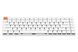 Keychron Клавиатура механическая K3 84Key, Gateron Blue, BT/USB-A, Low Profile, EN/UKR, No Led, White
