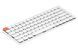 Keychron Клавиатура механическая K3 84Key, Gateron Blue, BT/USB-A, Low Profile, EN/UKR, No Led, White