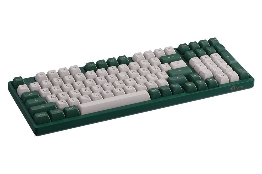 Akko Клавіатура механічна 3098S London 98Key, TTC Speed Silver, USB-A, Hot-swappable, EN/UKR, RGB, Зелений