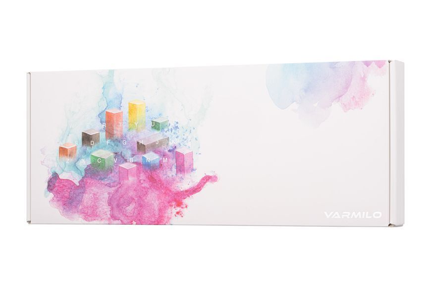 Varmilo Клавіатура механічна VEM87 CMYK 87Key, EC V2 Ivy, USB-A, EN/UKR, White Led, Чорний