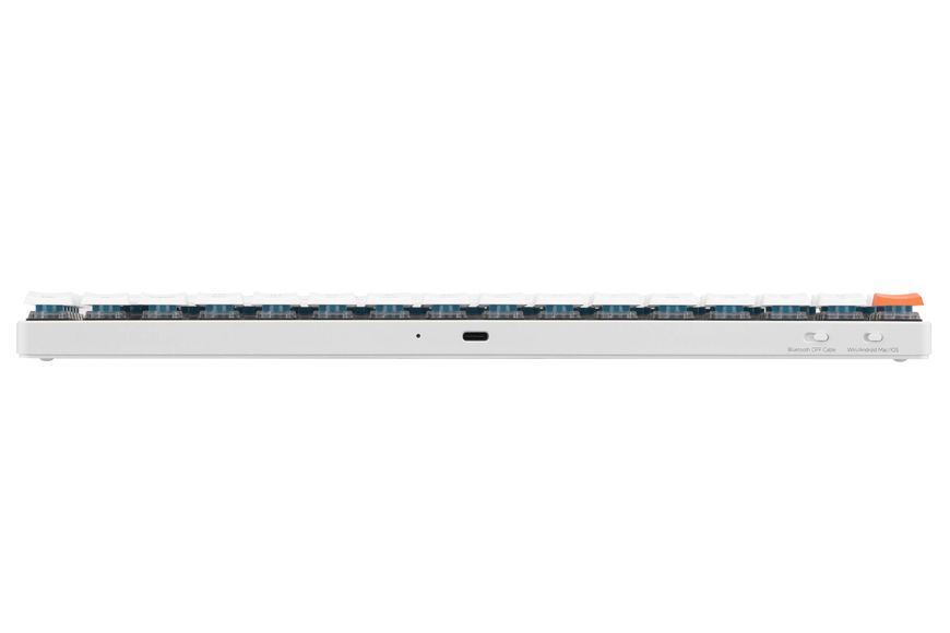 Keychron Клавиатура механическая K3 84Key, Gateron Blue, BT/USB-A, Low Profile, EN/UKR, No Led, White