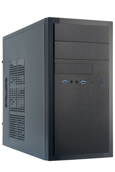 Chieftec Корпус Elox HT-01B, без БП, 2xUSB3.1, mATX, черный