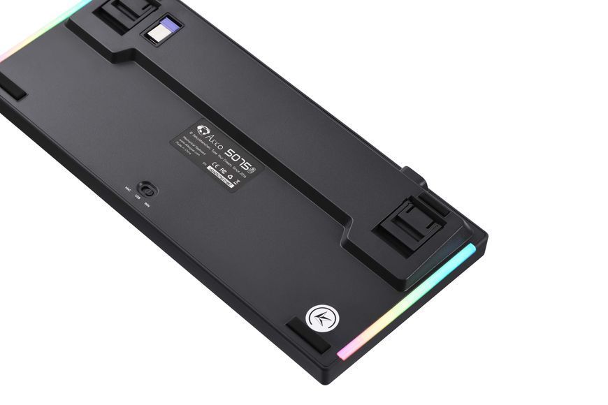 Akko Клавиатура механическая 5075B Plus Dracula 75Key, CS Cream Yellow V3, BT/WL/USB-A, Hot-swappable, EN/UKR, RGB, Черный