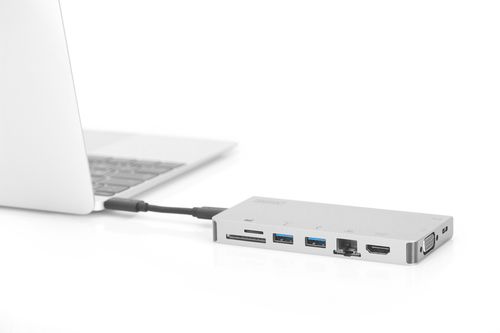 Digitus Док-станція Travel USB-C, 8 Port DA-70866 фото