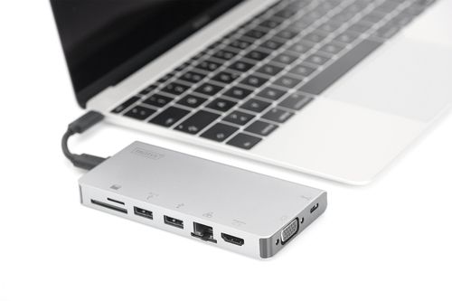 Digitus Док-станція Travel USB-C, 8 Port DA-70866 фото