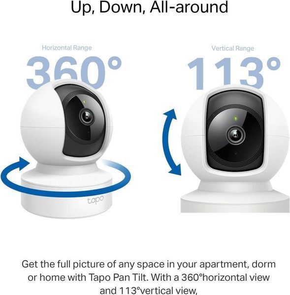 TP-Link IP-Камера Tapo C212 3MP N300 microSD motion detection