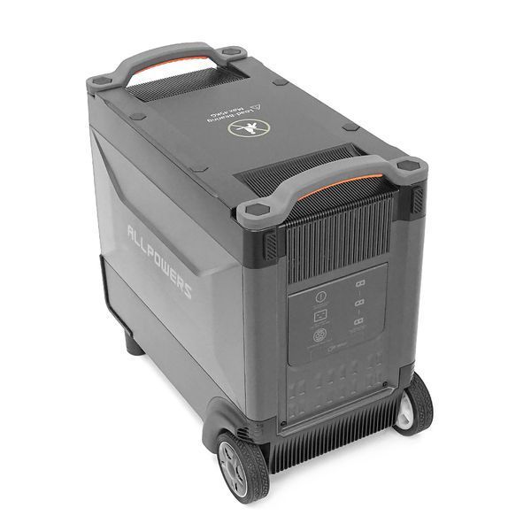Power station ALLPOWERS R4000 APP Control, Wi-Fi, Bluetooth, 4000W, 3456Wh LiFePO4 3500Cycles, MPPT 3000w max, CAR port, DC12 / 24V, 4хAC 220V, 2xUSB-TYPE-C 100W, 2xUSB-A 18W, 2xUSB-A 12W, XT60, wireless 15W, Fast charge 60min, 540&times;490&times;300mm,  R4000 фото